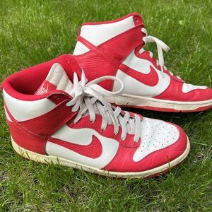 2012 College Pack Nike Dunk High Sail Vintage Red 317982-122 Size 11.5 St John's